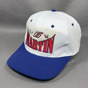 Vtg Mark Martin #6 NASCAR Snapback Hat Cap Valvoline Oil Roush Racing Ford Mens